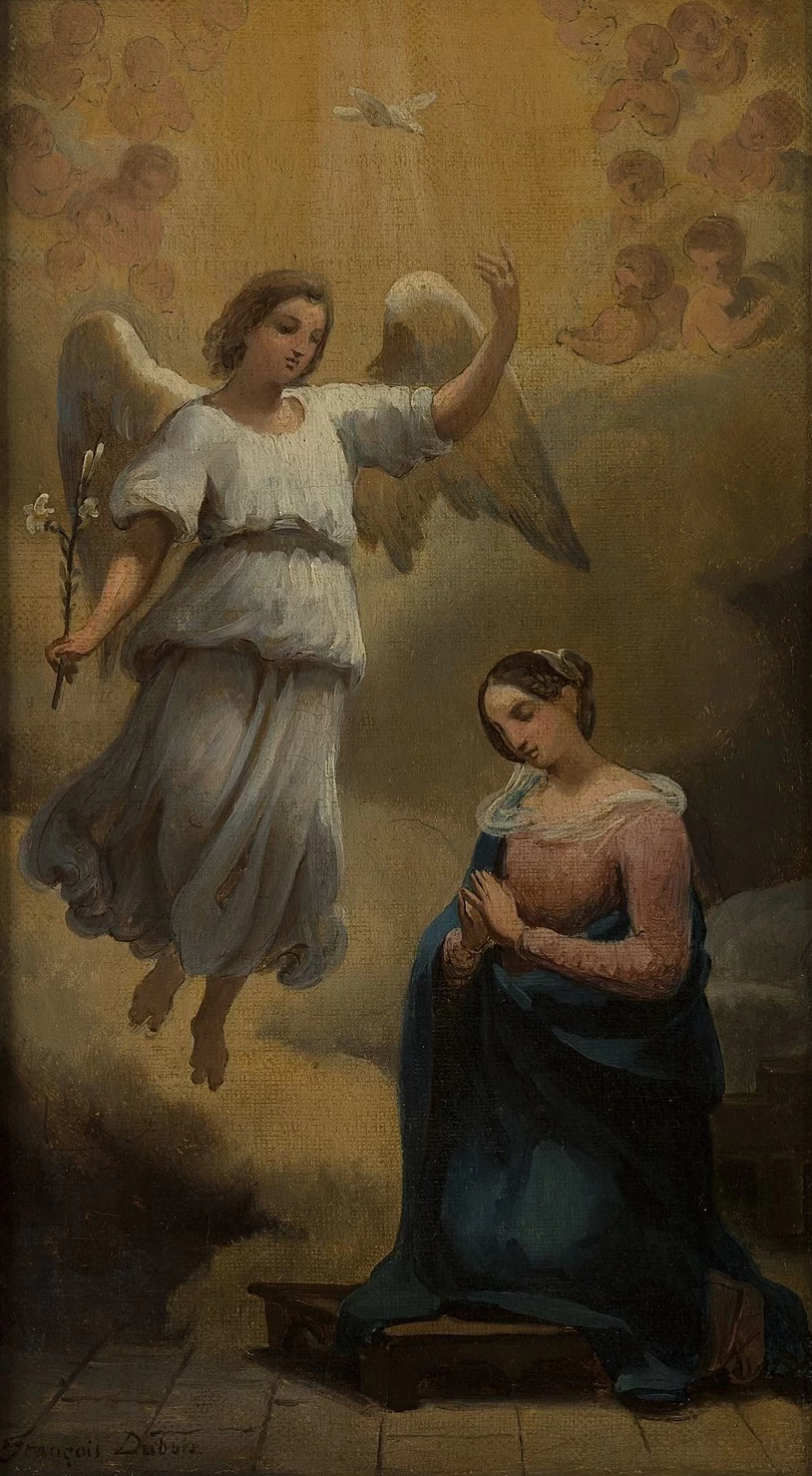 Bozzetto per la chiesa di Notre - Dame, de, Lorette, L'Annunciazione, Musée des Beaux, Arts de la ville de Paris